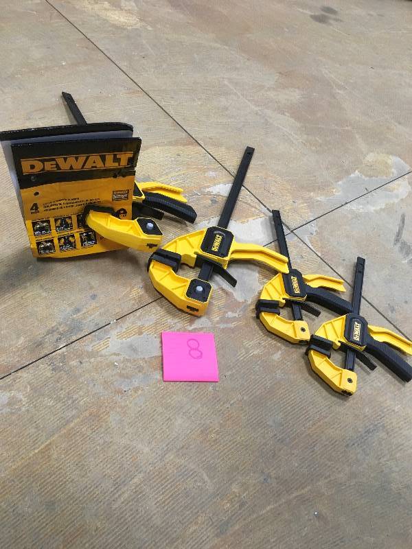 DeWalt Set of 4 Trigger Clamps not used