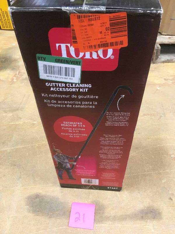 Toro Gutter Cleaning Accessory Kit open box not used