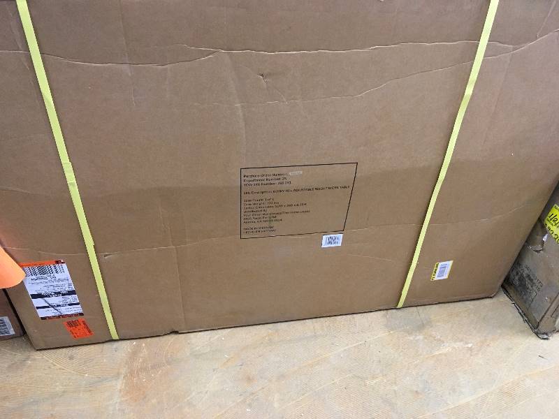 Husky 46 in. Adjustable Hight Work Table open box not used