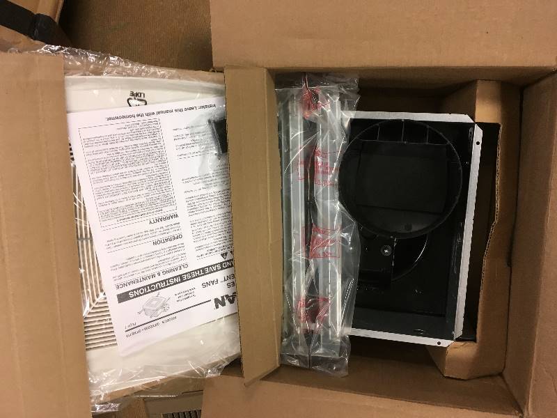 Broan QXT Series Very Quiet 110 CFM Ceiling Exhaust Bath Fan open box not used