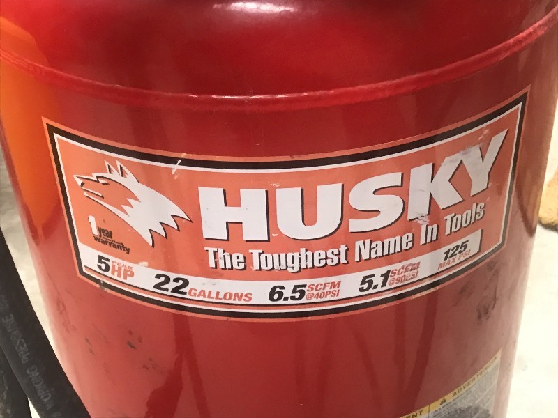 Husky 22 Gallon 5hp Air Compressor High End Estate Auction