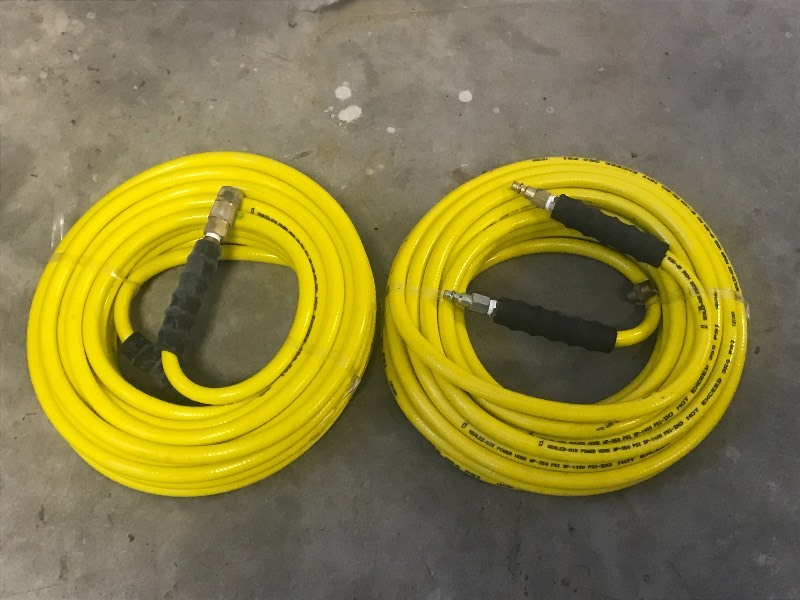lot 17 image: (2) Like New 350 PSI Air Hoses, 50f...