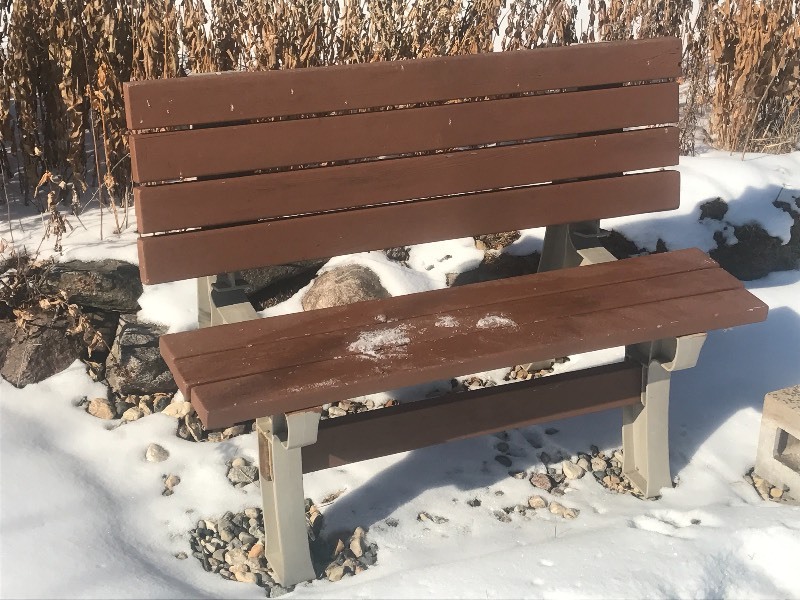 lot 49 image: Deluxe PatioDock Bench, Folds Into...