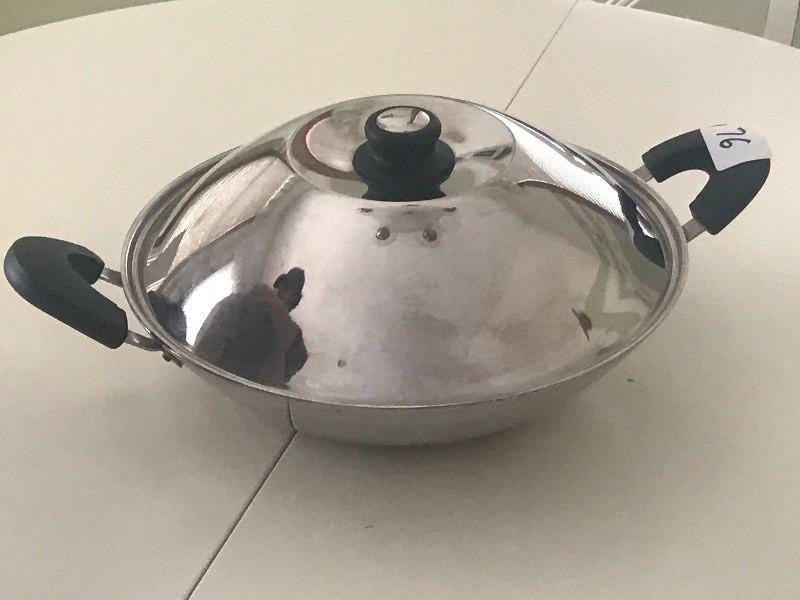 lot 76 image: Corlini Cooking Wok With Lid, Good ...