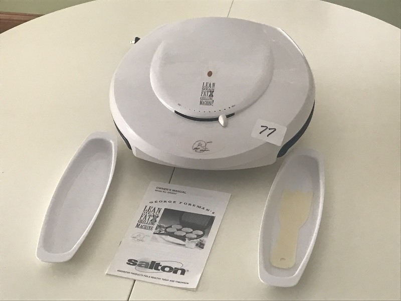 lot 77 image: George Foreman Counter-Top Grill Se...
