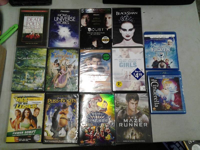 lot 9 image: 12-DVDs, 2-Blu Rays