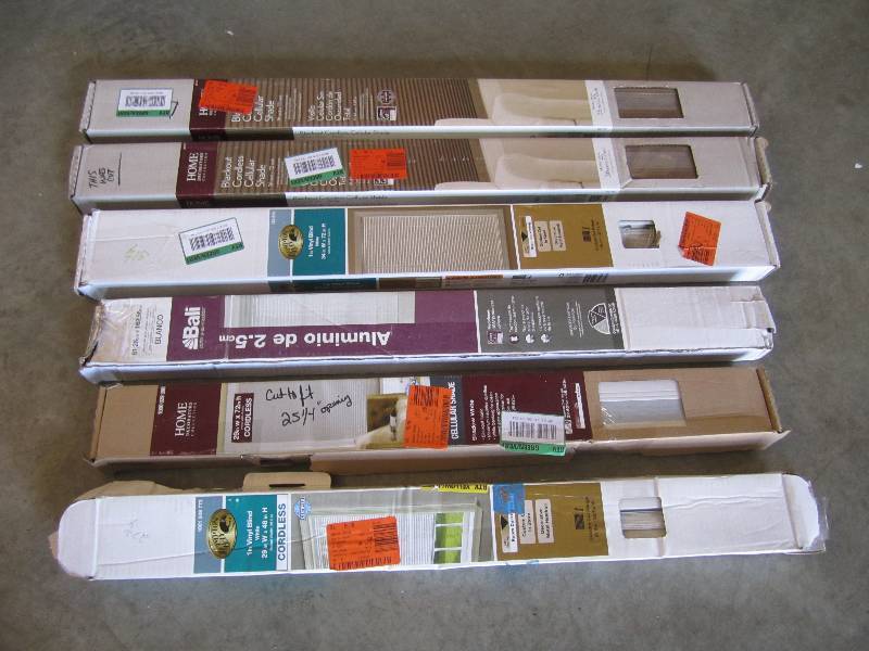 lot 4 image: Mixed Lot of 6 Window Blinds Variou...
