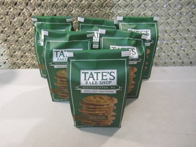 lot 309 image: Lot of 6 Bags Tates Bake Shop Choco...
