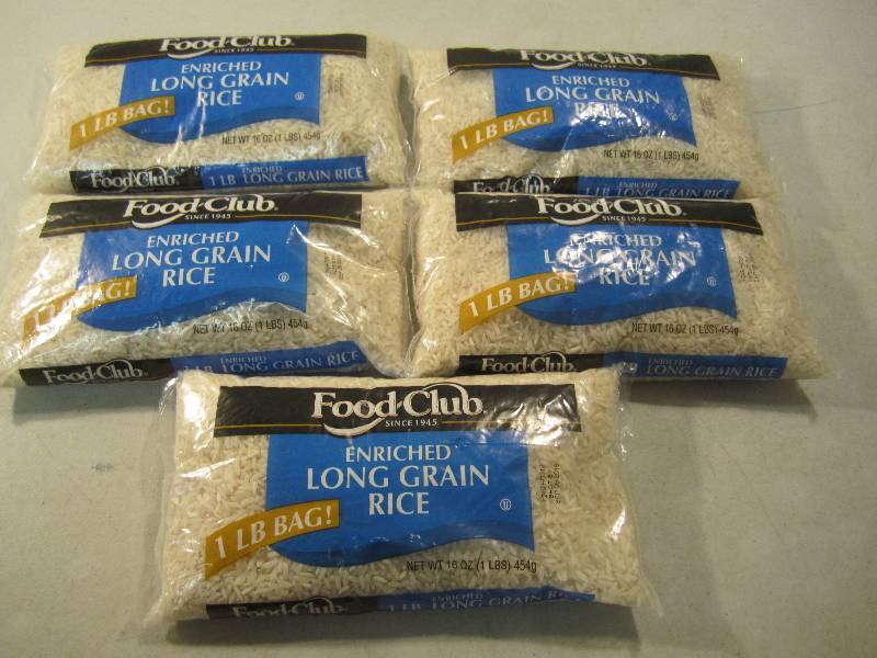 lot 312 image: 5 Pounds of Enriched Long Grain Ric...