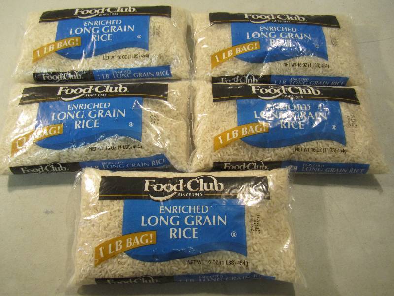 lot 313 image: 5 Pounds of Enriched Long Grain Ric...