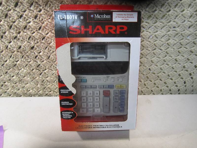 lot 335 image: Sharp EL-1801V Electronic Printing ...