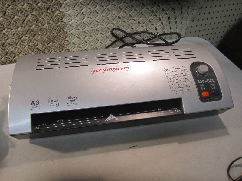 lot 337 image: SG Laminator Model 330-SCL Powers O...