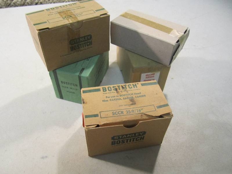 lot 342 image: 5 Boxes of Bostitch Staples See pho...