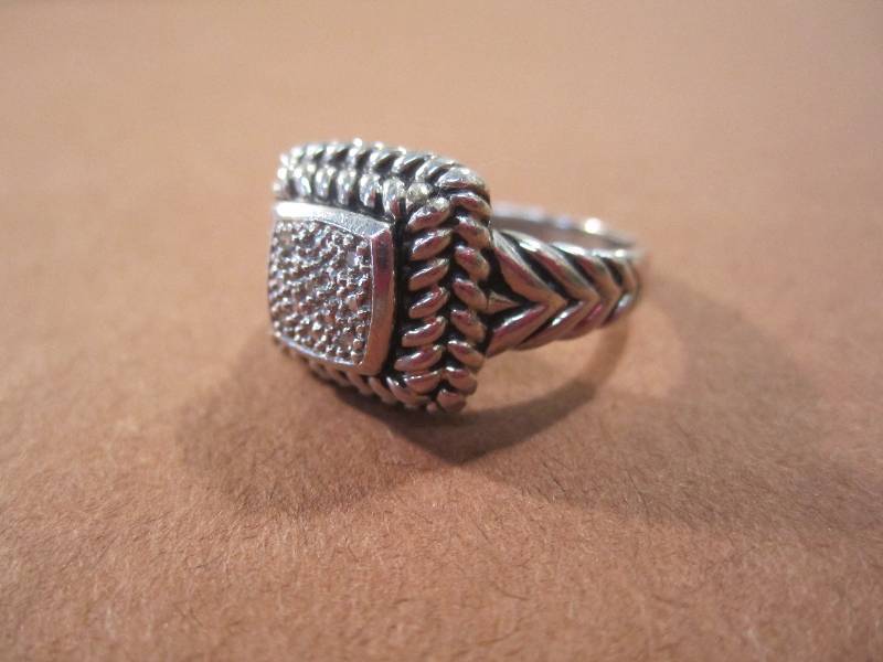 lot 24 image: Sterling Silver Ring Marked 925 Siz...