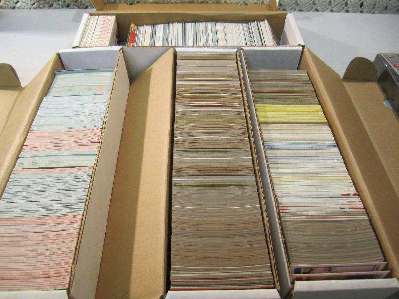 lot 83 image: 4 Boxes of Misc Baseball Cards 80s...
