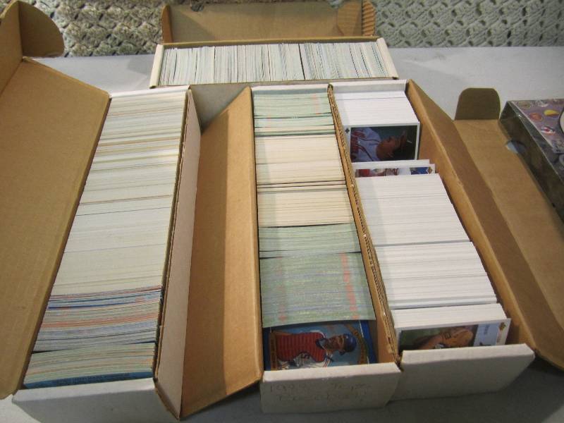 lot 85 image: 4 Boxes of Misc Baseball Cards 80s...