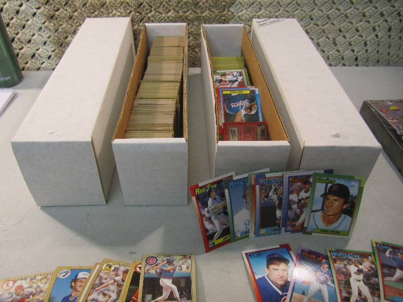 lot 87 image: 4 Boxes of Misc Baseball Cards 80s...