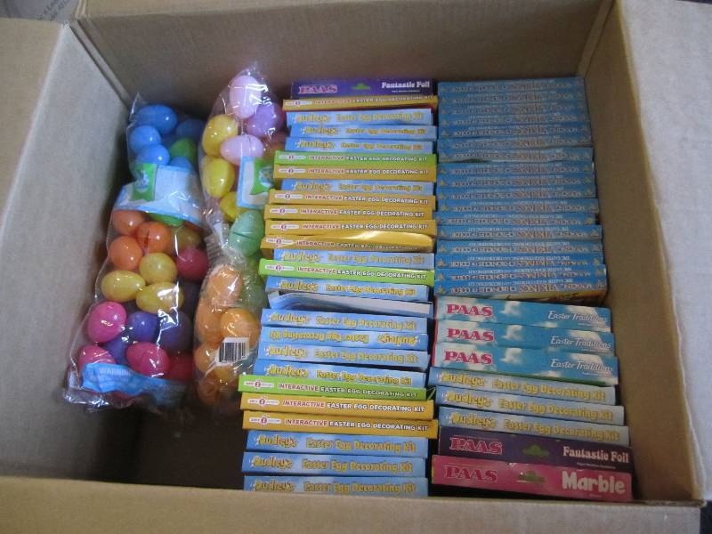 lot 145 image: Large Box Full of Various Easter Eg...