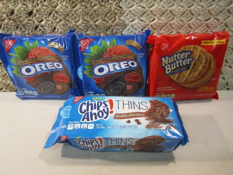 lot 243 image: Lot of 4 Packs of Various Cookies S...