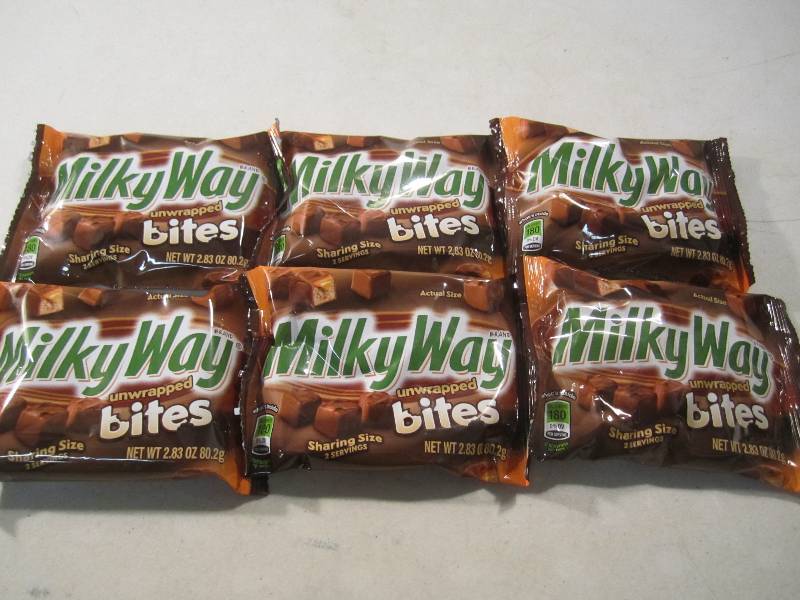 lot 255 image: Lot of 6 Bags Milky Way Bites Best ...
