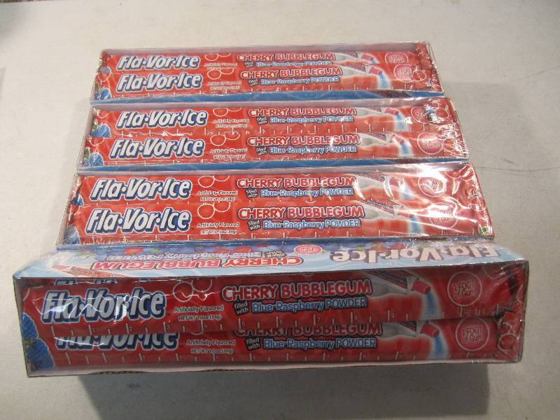 lot 265 image: Lot of 4 Boxes Fla-Vor-Ice Cherry B...