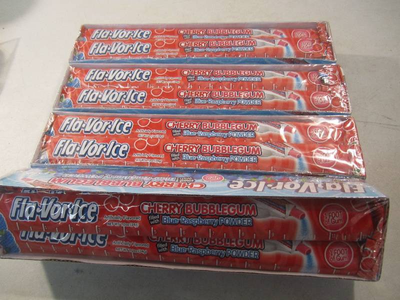 lot 266 image: Lot of 4 Boxes Fla-Vor-Ice Cherry B...