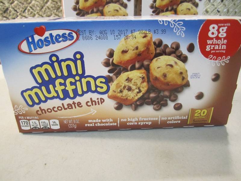 lot 268 image: 3 Boxes of Hostess Mini Muffins Cho...
