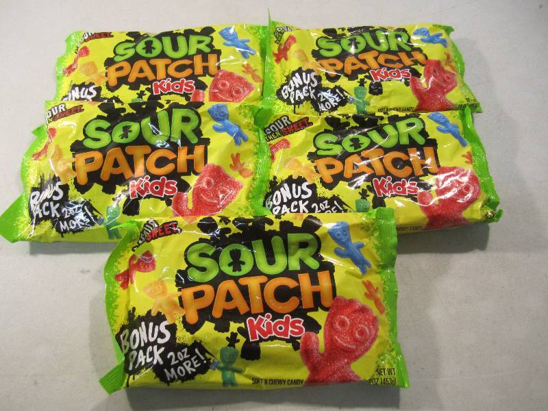 lot 271 image: Lot of 5 Bags of Sour Patch Kids So...