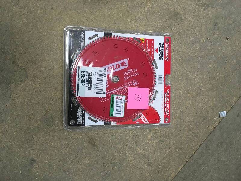 Diablo 12 in. x 96-Tooth LaminateNon-Ferrous Metal Cutting Saw Blade open box