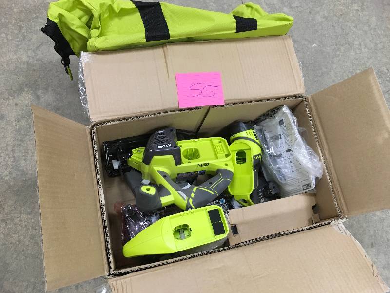 Ryobi 18-Volt ONE Lithium-Ion Cordless Super Combo Kit (4-Piece) IN LIKE NEW WORKING CONDITIONS