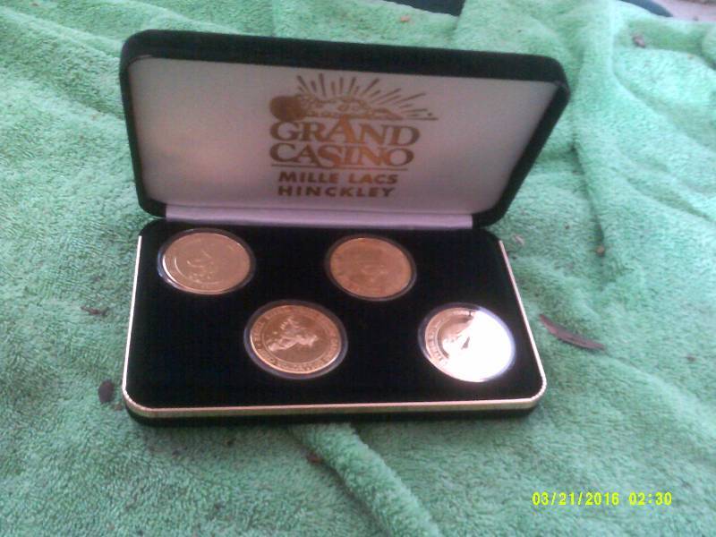 YEAR 2000 CASINO COLLECTER COINS