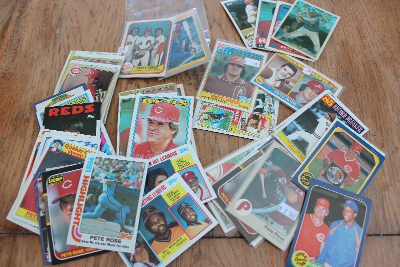 lot 2 image: 50 Pete Rose Cards...