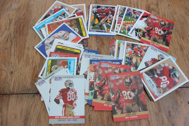 lot 10 image: 50 Jerry Rice Cards...