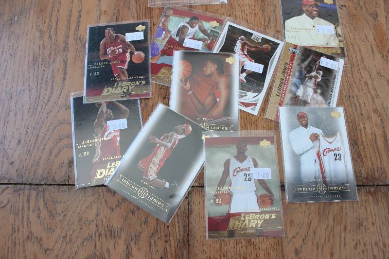 lot 12 image: Lebron James Cards...
