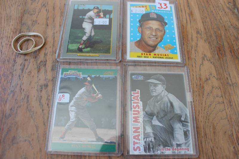 lot 33 image: Stan Musials Cards...