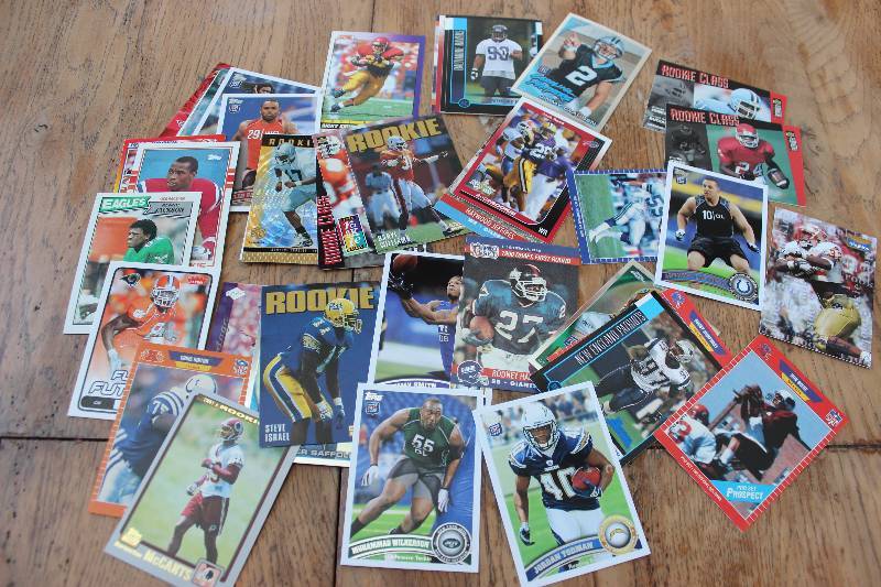 lot 40 image: 40 Football Rookie Cards...