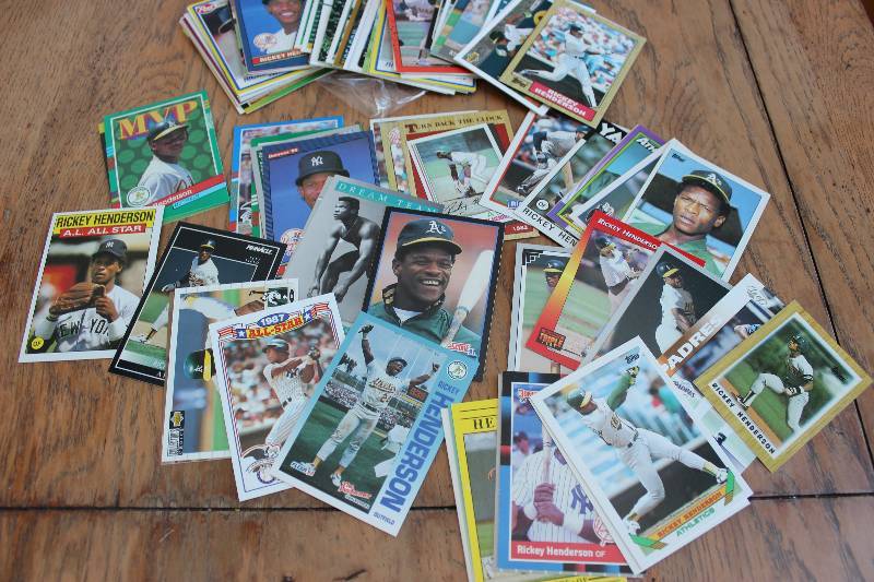 lot 46 image: 100 Ricky Henderson Cards...