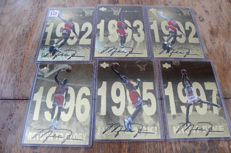 lot 50 image: 6 1998 Upper Deck Gatorade Michael ...