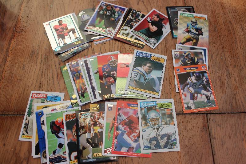 lot 58 image: 40 Football Rookie Cards...