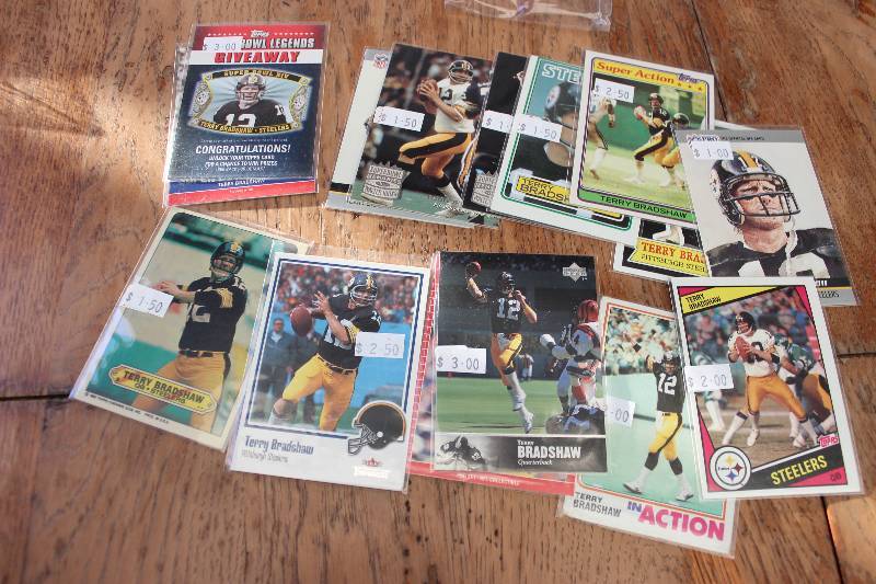 lot 68 image: Terry Bradshaw Cards...