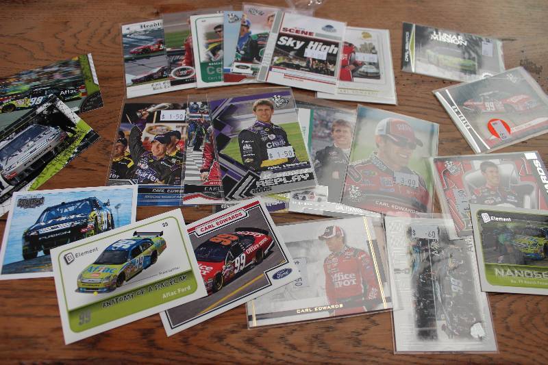lot 76 image: 25 Carl Edwards Cards...