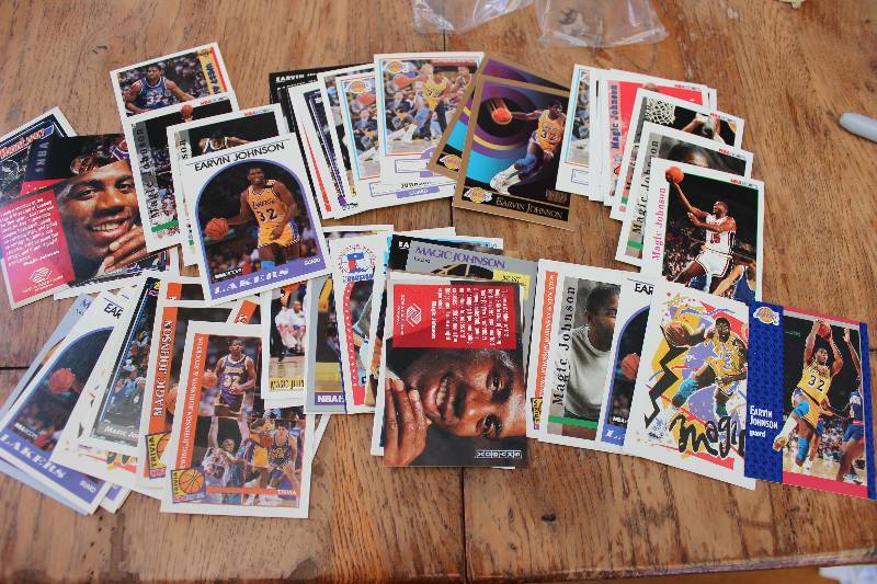 lot 92 image: 75 Magic Johnson Cards...