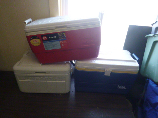 lot 32 image: 3 Coolers