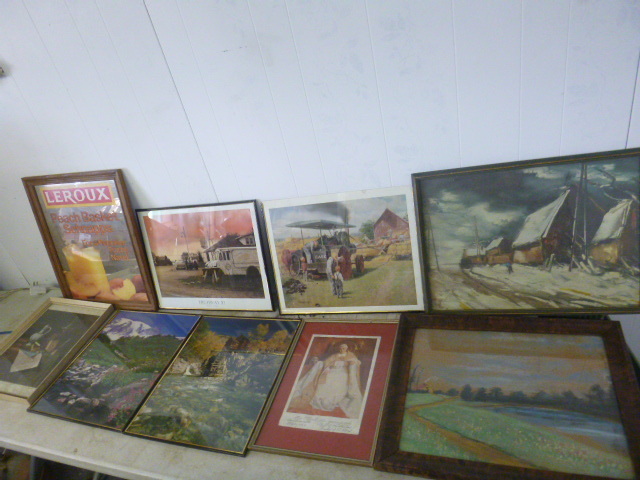 lot 46 image: 9 Framed Pictures