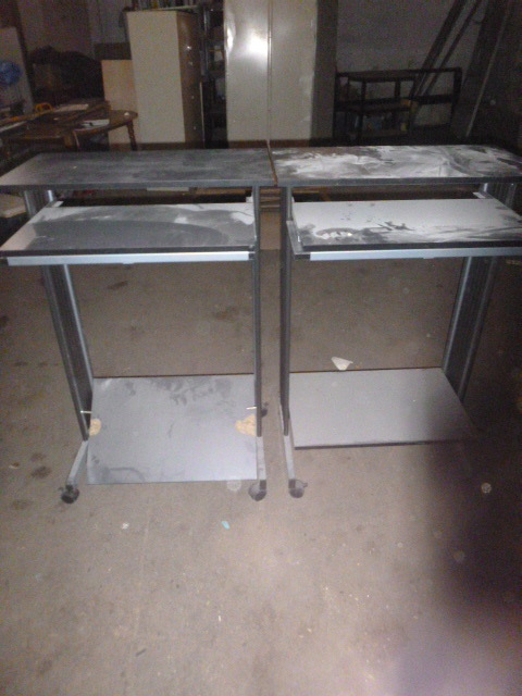 lot 64 image: 2 Metal Typewriter Carts