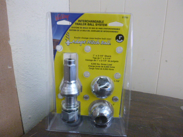 lot 107 image: Valley Interchangeable Trailer Ball System