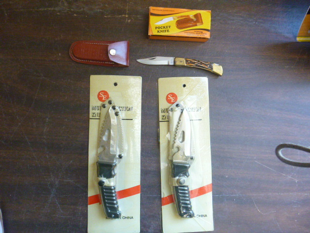 lot 123 image: 2 Multi-Function Knives and Pocket Knife
