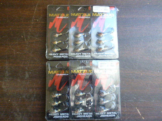 lot 166 image: 12 Packs of Matzuo Heavy Metal Jig Heads