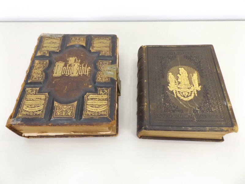 2 Antique Bibles