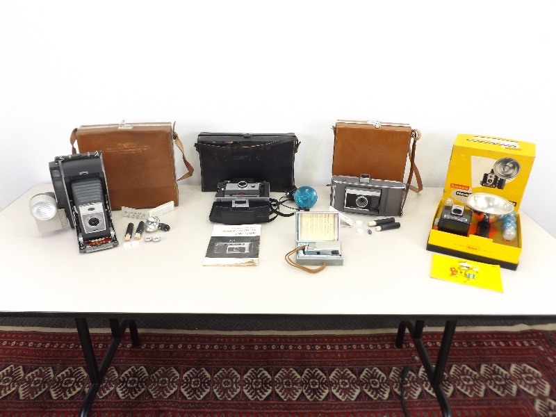 Lot of Vintage Polaroid etc. Land Cameras etc.